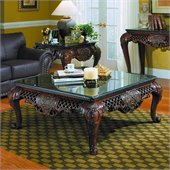 Homelegance Gladstone Square Cocktail Table with Marble Top