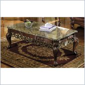 Homelegance Barcelona Cocktail Table with Marble Top