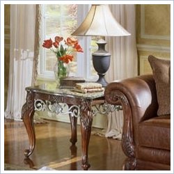 Homelegance Barcelona End Table with Marble Top Best Price