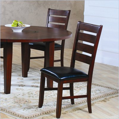 Homelegance Ameillia Dining Side Chair in Dark Oak (Set of 2)