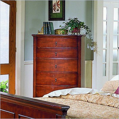 Homelegance Avalon 5 Drawer Chest in Cherry Finish
