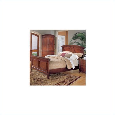 Homelegance Avalon Solid Hardwood Panel Bed in Cherry Finish