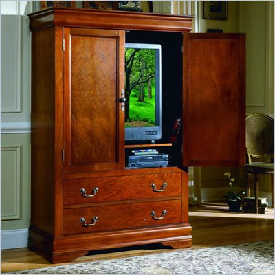 Homelegance Bastille Warm Cherry TV Armoire