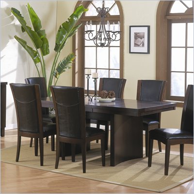 Homelegance Daisy Trestle Dining Table in Espresso Finish