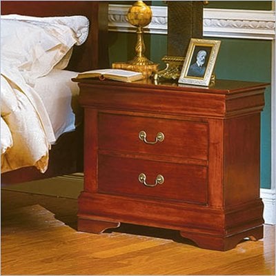 Homelegance Dijon Cherry 2 Drawer Nightstand