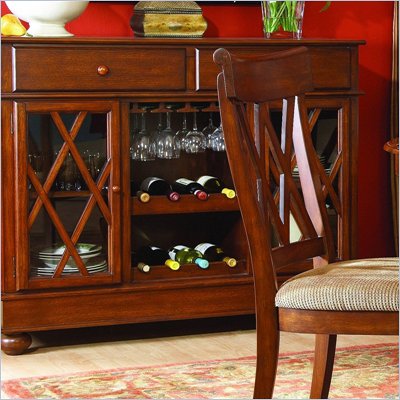 Homelegance Eagles Cherry Server