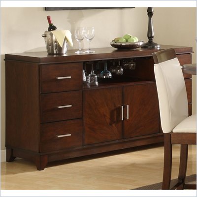 Homelegance Elmhurst Buffet in Brown Cherry Finish