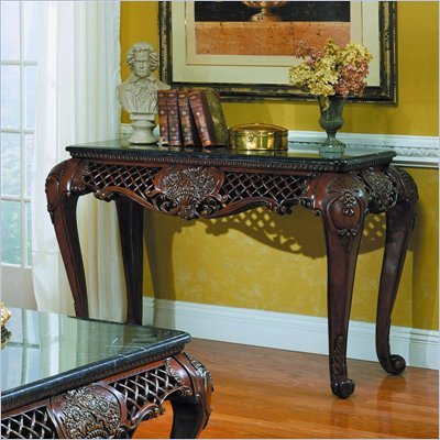 Homelegance Gladstone Sofa Table with Marble Top