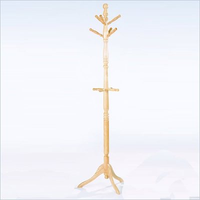 Homelegance Deluxe Natural Standing Coat Rack with Umbrella Rack