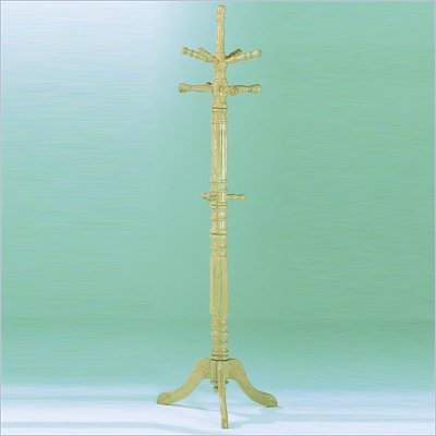 Homelegance Super Deluxe Natural Standing Coat Rack with Umbrella Rack