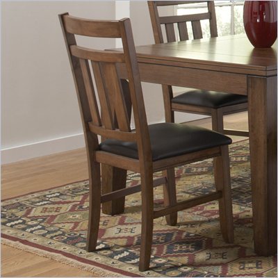 Homelegance Kirtland Side Chair in Warm Oak