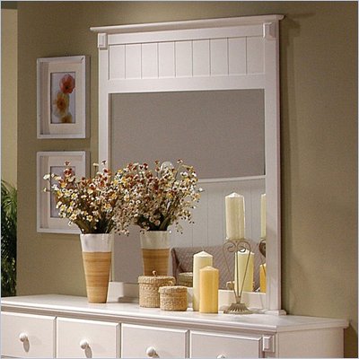 Homelegance Pottery White Mirror