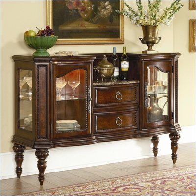 Homelegance Prenzo Server in Warm Brown Finish