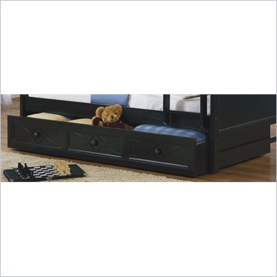 Homelegance Sanibel Bunk Bed Trundle in Black