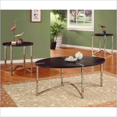 Homelegance Star 3 Piece Occasional Table Set in Brown