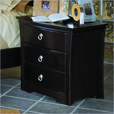 Homelegance Syracuse Nightstand in Merlot