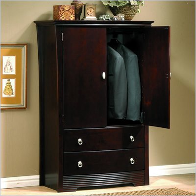 Homelegance Syracuse TV/Wardrobe Armoire in Merlot