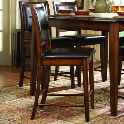 Homelegance Verona Dark Oak Counter Height Chair (Set of 2)