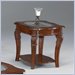 Wynwood Granada End Table w/ Glass Top & Metal Insert