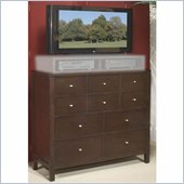 Wynwood Moxi 5 Drawer Media Chest in Java Finish