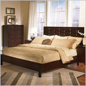 Wynwood Moxi Weave Panel Bed in Java Finish