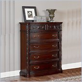 Wynwood Terrassa 5 Drawer Chest in Chestnut Cherry Finish
