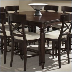 Wynwood Tuxedo Park Casual Dining Table in Dark Chocolate Finish