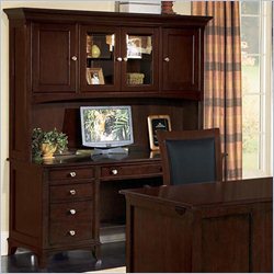 Wynwood Kennett Square Wood Computer Credenza in Cherry