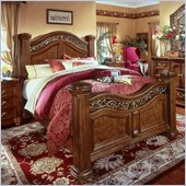 Wynwood Cordoba King Mansion Bed in Burnished Pine