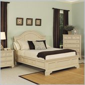 Wynwood Hadley Pointe Queen Panel Bed in Antique Parchment