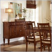Wynwood Randolph Park Stone Top Sideboard in Smoky Cherry