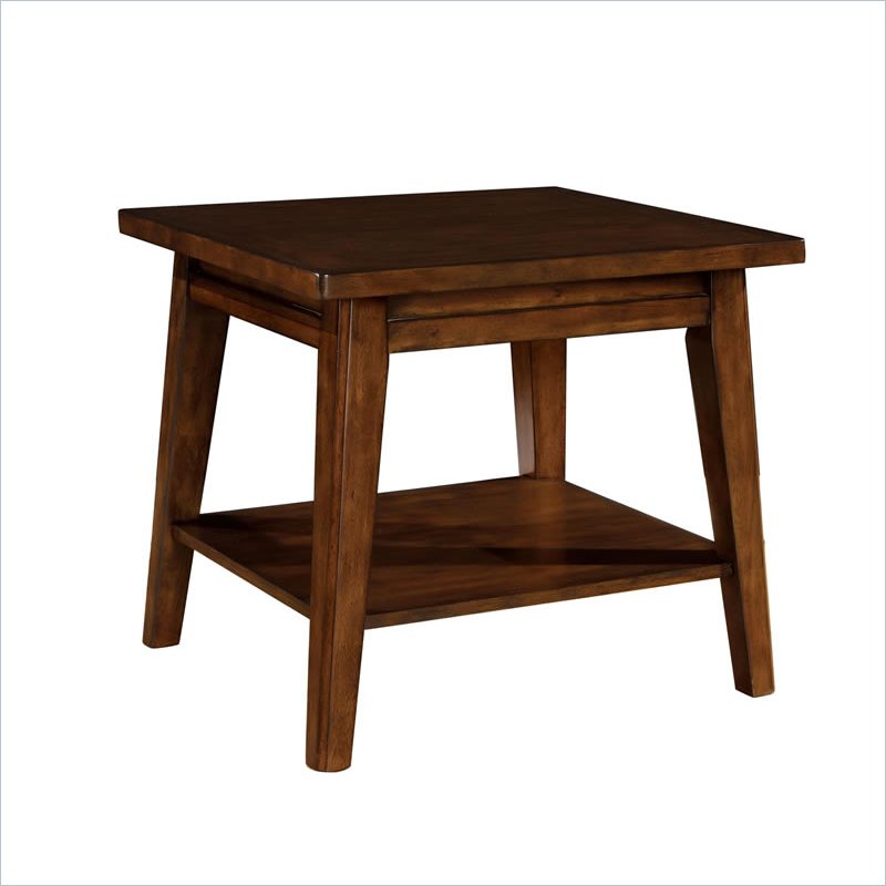 Wynwood SBH End Table w/ Wood Top in Tobacco