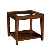 Wynwood SBH End Table w/ Glass Top in Tobacco 