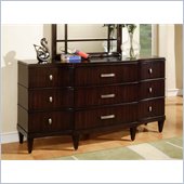 Wynwood Vinings 9 Drawer Triple Dresser in Bordeaux Finish