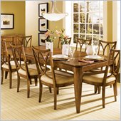 Wynwood Cypress Point Rectangular Leg Dining Table in Soft Amber
