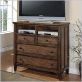 Wynwood Newberry Media Chest in Antique Oak Finish