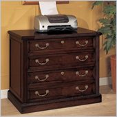 Wynwood Wellington Lateral Filing Cabinet in Garnet Cherry Finish