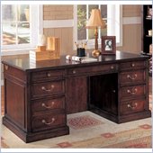 Wynwood Wellington Executive Desk in Garnet Cherry Finish