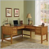 Wynwood Gordon L-Shaped Desk in Light Nutmeg