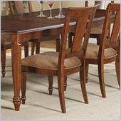 Wynwood Brendon Panel Back Side Chair in Hazelnut and Cabernet