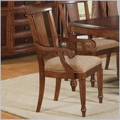 Wynwood Brendon Arm Chair in Hazelnut and Cabernet