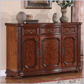 Wynwood Cordoba Buffet with Marble Top in Burnished Pine