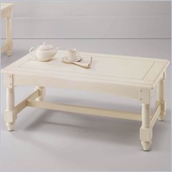Wynwood Hampton Cove White Wash Wood Top Cocktail Table