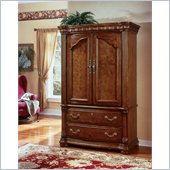 Wynwood Cordoba Entertainment Armoire in Burnished Pine Finish