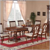 Wynwood Cordoba Double Pedestal Dining Table in Burnished Pine Finish