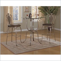 Wynwood Donegal Bar Stool and Pub Table Set with Optional Baker's Rack