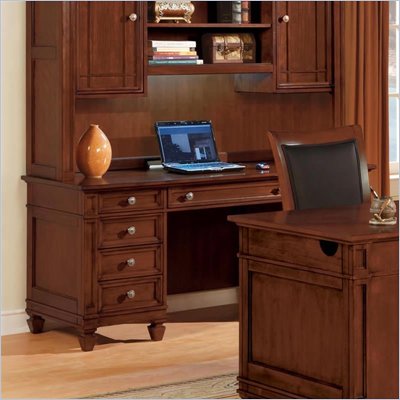 Wynwood Artisan Wood Computer Credenza in Auburn Cherry