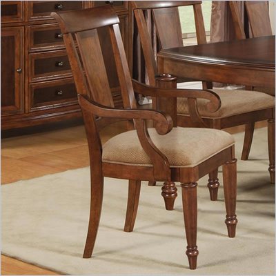Wynwood Brendon Arm Chair in Hazelnut and Cabernet