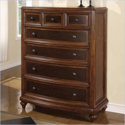 Wynwood Brendon Chest in Hazelnut and Cabernet Finish