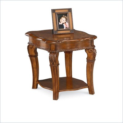 Wynwood Cordoba End Table w/ Wood Top in Burnished Pine